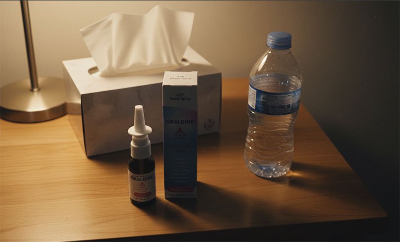 Viraldine nasal spray